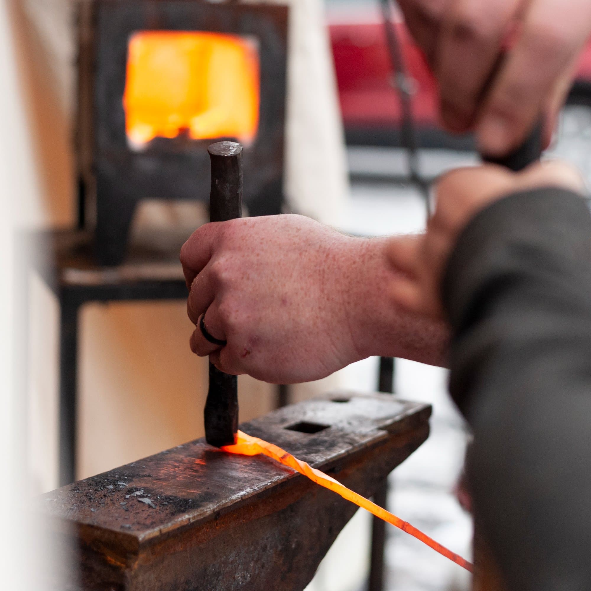 At the forge and anvil