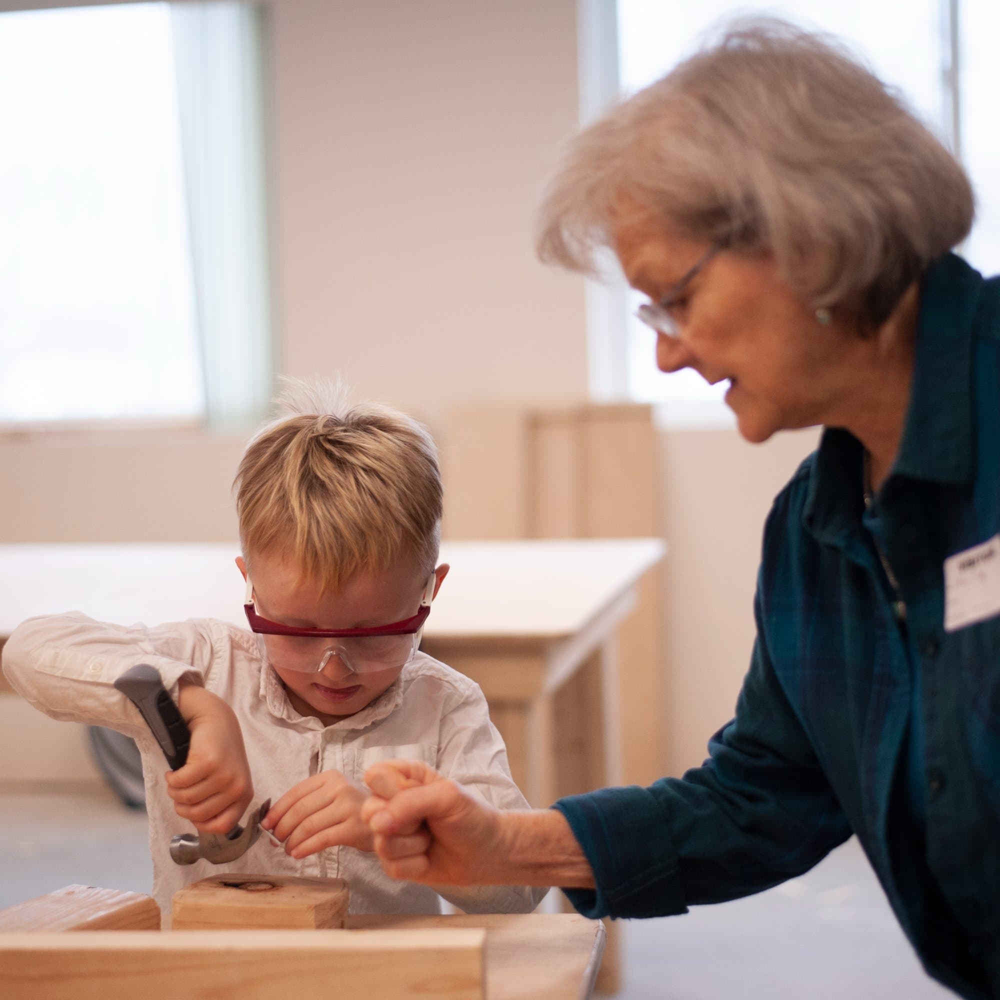 Instructor and student at The Foundry