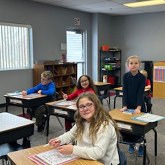 students in classroom